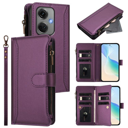Magnetic Closure 9 Card Slots Zipper Leather Case with Hand Strap, For OnePlus Nord CE3 5G India, For OnePlus Nord CE 3 Lite 5G, For OnePlus Nord 3 / Ace 2V, For OnePlus 11R 5G Global