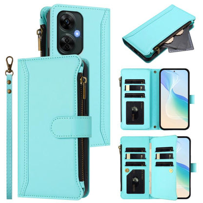 Magnetic Closure 9 Card Slots Zipper Leather Case with Hand Strap, For OnePlus Nord CE3 5G India, For OnePlus Nord CE 3 Lite 5G, For OnePlus Nord 3 / Ace 2V, For OnePlus 11R 5G Global