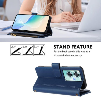 Magnetic Closure 9 Card Slots Zipper Leather Case with Hand Strap, For OnePlus Nord N30 SE 5G, For OnePlus 12R 5G Global, For OnePlus 12 5G Global, For OnePlus Ace 2 Pro 5G