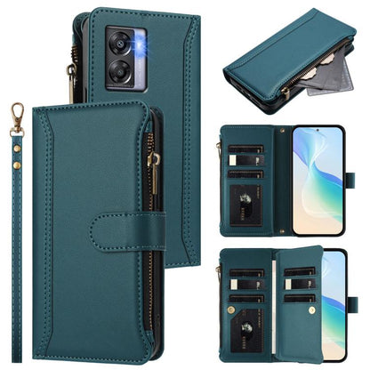 Magnetic Closure 9 Card Slots Zipper Leather Case with Hand Strap, For OnePlus 11, For OnePlus Nord N300, For OnePlus 10T 5G Global, For OnePlus Nord 2T
