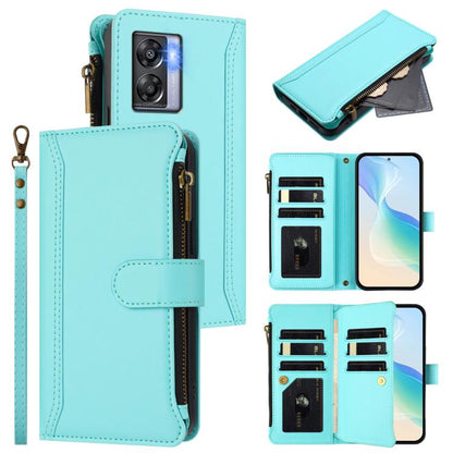 Magnetic Closure 9 Card Slots Zipper Leather Case with Hand Strap, For OnePlus 11, For OnePlus Nord N300, For OnePlus 10T 5G Global, For OnePlus Nord 2T