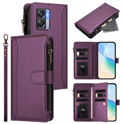 Magnetic Closure 9 Card Slots Zipper Leather Case with Hand Strap, For OnePlus 11, For OnePlus Nord N300, For OnePlus 10T 5G Global, For OnePlus Nord 2T