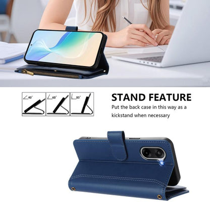 Magnetic Closure 9 Card Slots Zipper Leather Case with Hand Strap, For OnePlus Ace 5 Racing, For OnePlus 13T 5G, For OnePlus 13R / Ace 5 Pro 5G, For OnePlus 13
