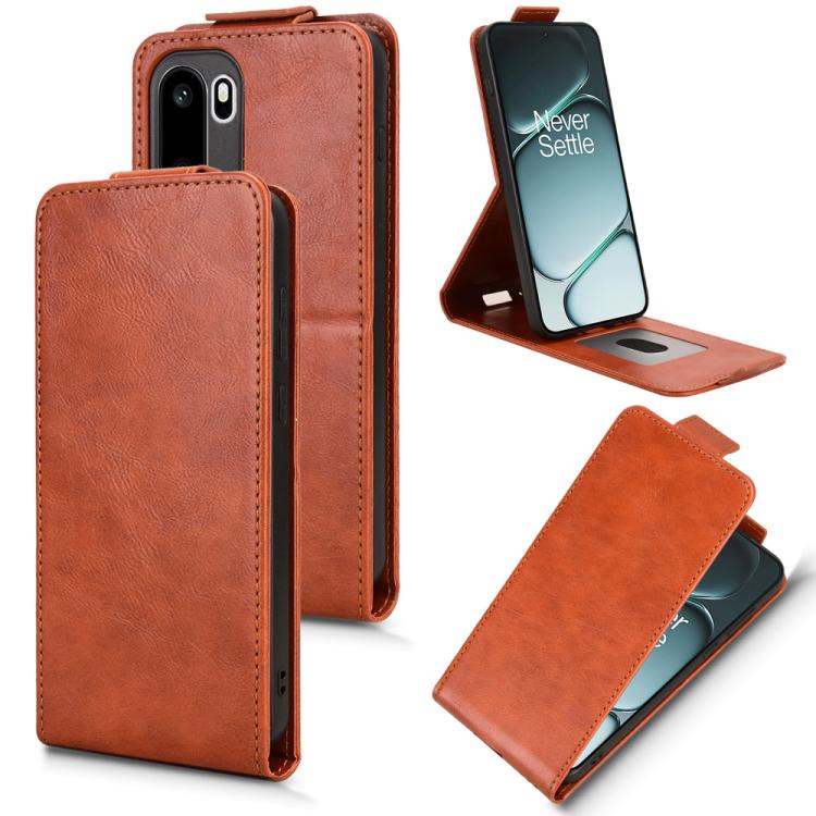 Magnetic Vertical Flip Leather Phone Case with Buckle, For OnePlus N6 4G, For OnePlus Ace 6 Ultra, For OnePlus Turbo 6 / Nord 6 5G, For OnePlus 15T, For OnePlus Turbo 6V, For OnePlus 15R / Ace 6
