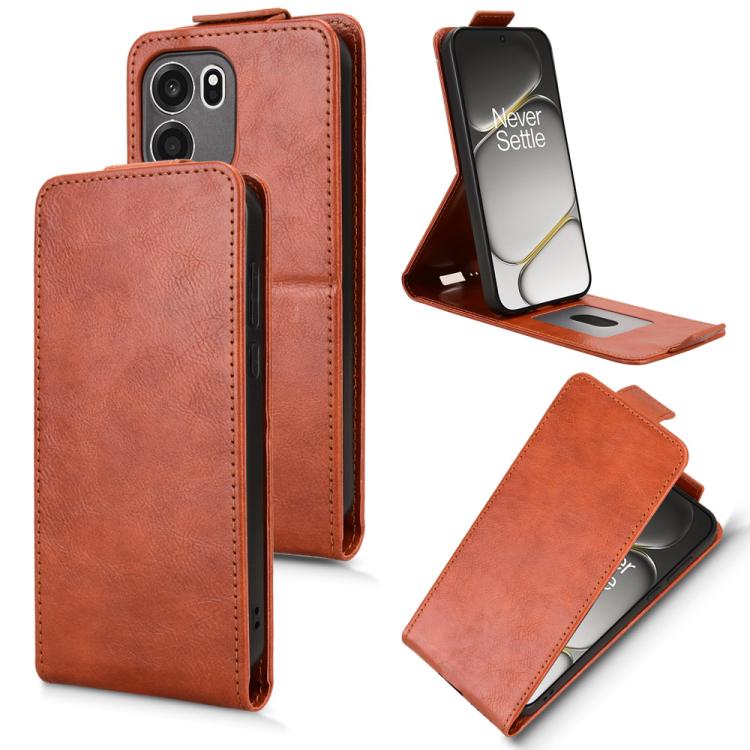 Magnetic Vertical Flip Leather Phone Case with Buckle, For OnePlus N6 4G, For OnePlus Ace 6 Ultra, For OnePlus Turbo 6 / Nord 6 5G, For OnePlus 15T, For OnePlus Turbo 6V, For OnePlus 15R / Ace 6