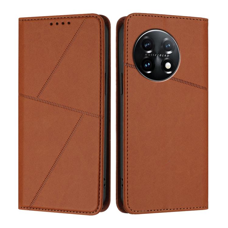 Strong Magnetic Frosted Flip Leather Phone Case, For OnePlus 11, For OnePlus 9R, For OnePlus Nord CE 5G