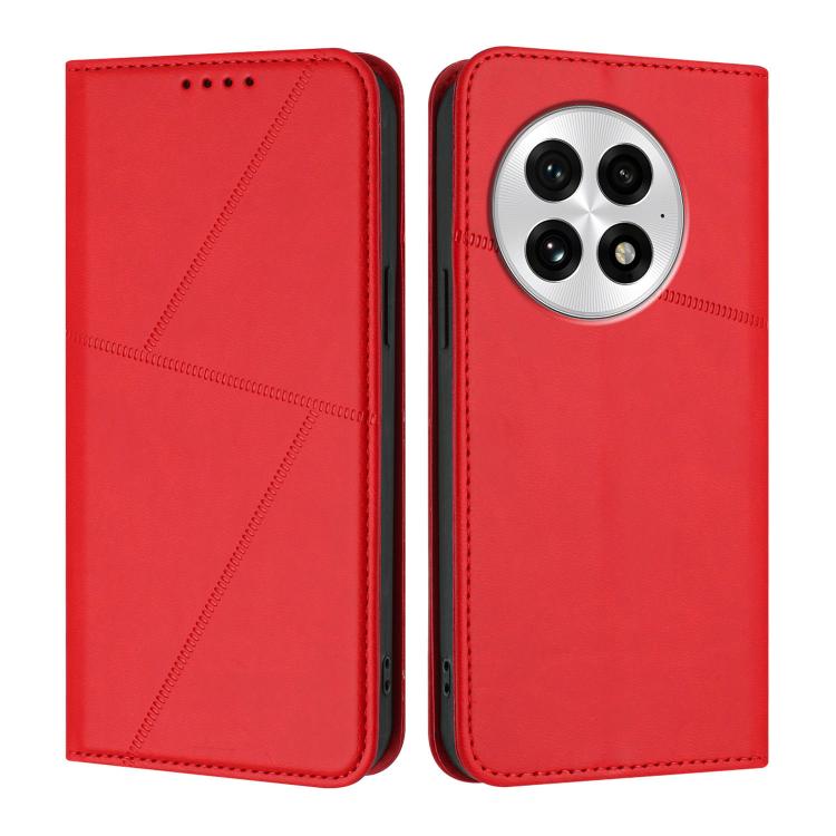 Strong Magnetic Frosted Flip Leather Phone Case, For OnePlus 13T, For OnePlus Ace 5, For OnePlus 13