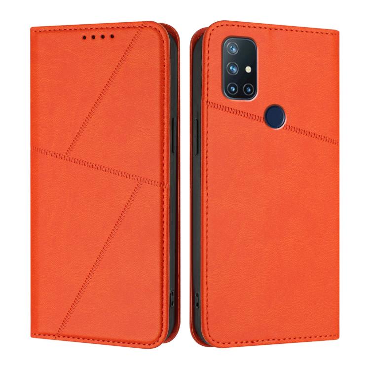 Strong Magnetic Frosted Flip Leather Phone Case, For OnePlus Nord N10 5G, For OnePlus Nord N100 4G