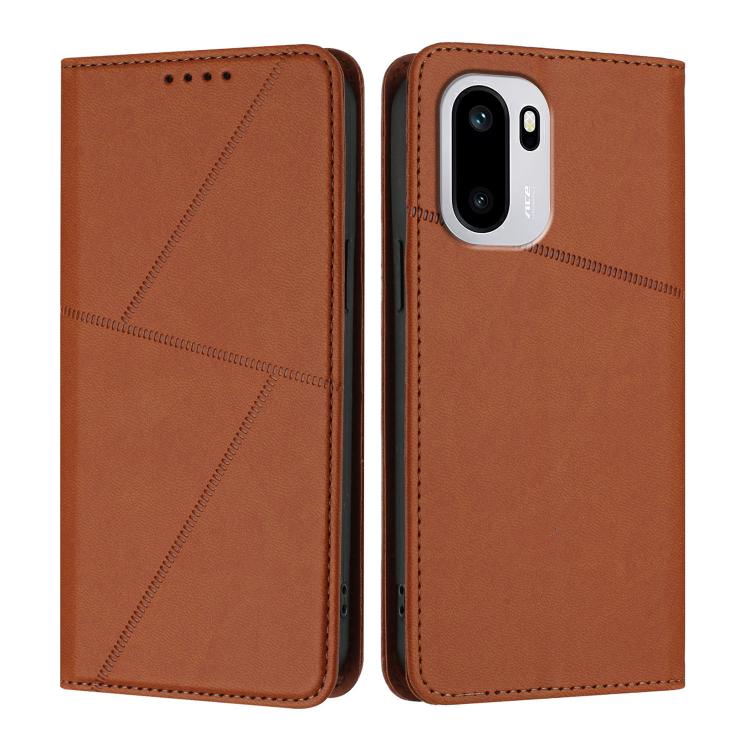Strong Magnetic Frosted Flip Leather Phone Case, For OnePlus Turbo 6 / Turbo 6V, For OnePlus Ace 6, For OnePlus 15