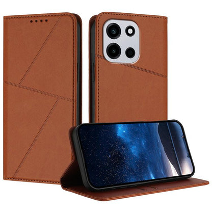 Strong Magnetic Frosted Flip Leather Phone Case, For OnePlus Turbo 6 / Turbo 6V, For OnePlus Ace 6, For OnePlus 15