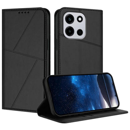 Strong Magnetic Frosted Flip Leather Phone Case, For OnePlus Turbo 6 / Turbo 6V, For OnePlus Ace 6, For OnePlus 15