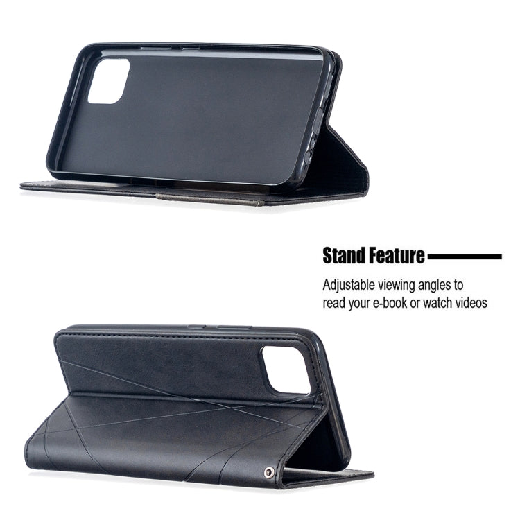 Rhombus Texture Horizontal Flip Magnetic Leather Case with Holder & Card Slots, For OPPO Realme C11, For OPPO Realme 6, For OPPO Realme 6 Pro, For OPPO Reno3 Pro