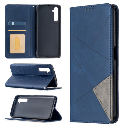 Rhombus Texture Horizontal Flip Magnetic Leather Case with Holder & Card Slots, For OPPO Realme C11, For OPPO Realme 6, For OPPO Realme 6 Pro, For OPPO Reno3 Pro