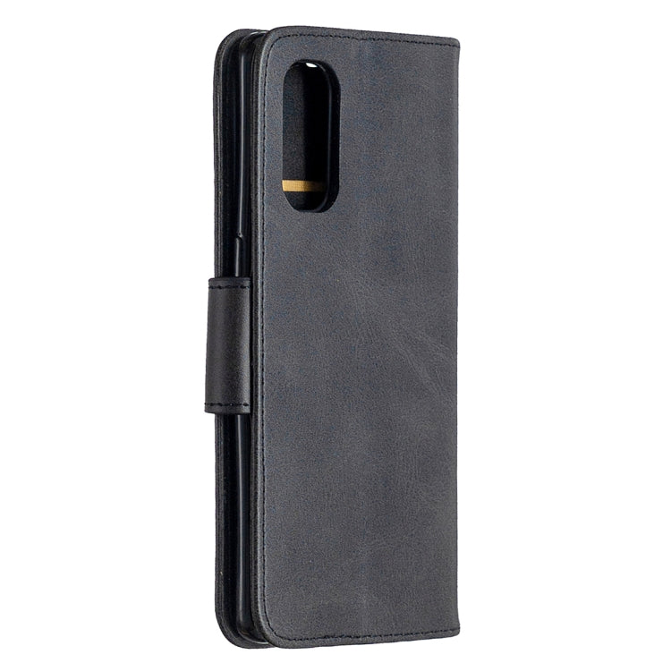 Retro Lambskin Texture Pure Color Horizontal Flip PU Leather Case, with Holder & Card Slots & Wallet & Lanyard, For OPPO Reno4 Pro 5G