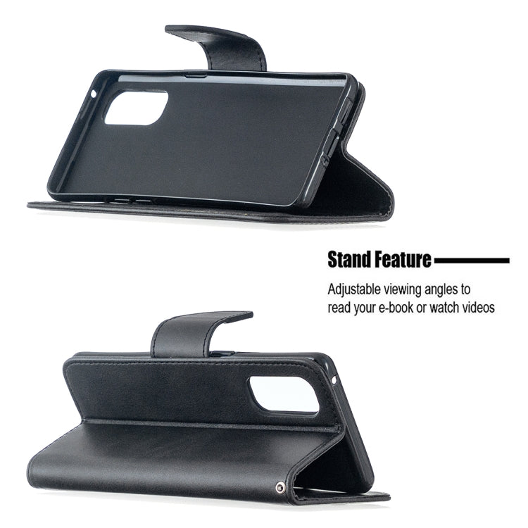 Retro Lambskin Texture Pure Color Horizontal Flip PU Leather Case, with Holder & Card Slots & Wallet & Lanyard, For OPPO Reno4 Pro 5G