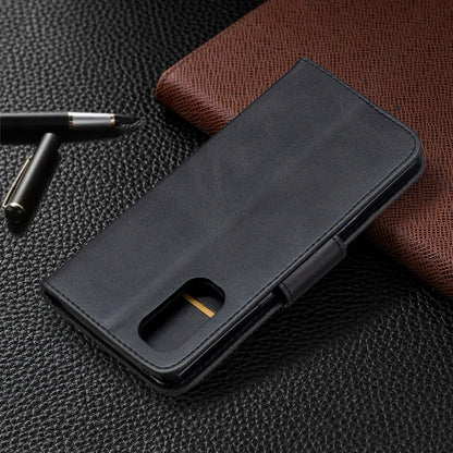 Retro Lambskin Texture Pure Color Horizontal Flip PU Leather Case, with Holder & Card Slots & Wallet & Lanyard, For OPPO Reno4 Pro 5G