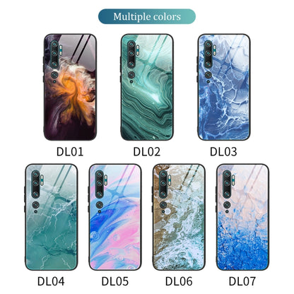 Marble Pattern Glass Protective Case, For Xiaomi Mi Note 10, For Xiaomi Mi CC9 / A3 Lite, For Xiaomi Redmi 9A