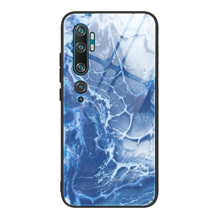 Marble Pattern Glass Protective Case, For Xiaomi Mi Note 10, For Xiaomi Mi CC9 / A3 Lite, For Xiaomi Redmi 9A