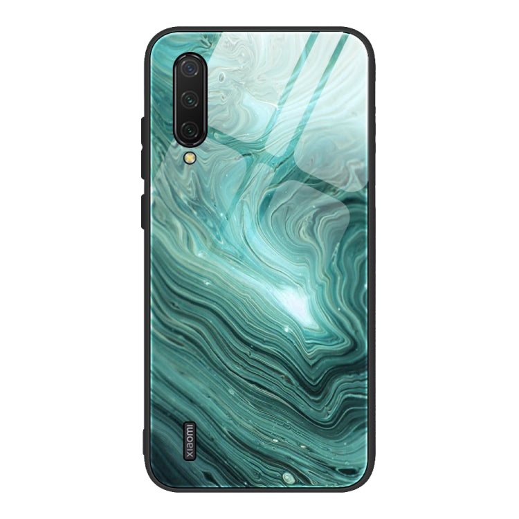 Marble Pattern Glass Protective Case, For Xiaomi Mi Note 10, For Xiaomi Mi CC9 / A3 Lite, For Xiaomi Redmi 9A
