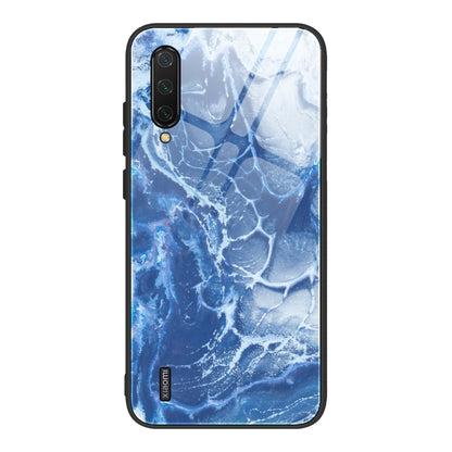 Marble Pattern Glass Protective Case, For Xiaomi Mi Note 10, For Xiaomi Mi CC9 / A3 Lite, For Xiaomi Redmi 9A