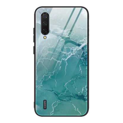 Marble Pattern Glass Protective Case, For Xiaomi Mi Note 10, For Xiaomi Mi CC9 / A3 Lite, For Xiaomi Redmi 9A