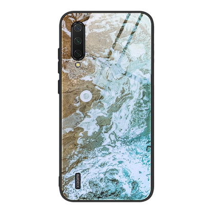 Marble Pattern Glass Protective Case, For Xiaomi Mi Note 10, For Xiaomi Mi CC9 / A3 Lite, For Xiaomi Redmi 9A