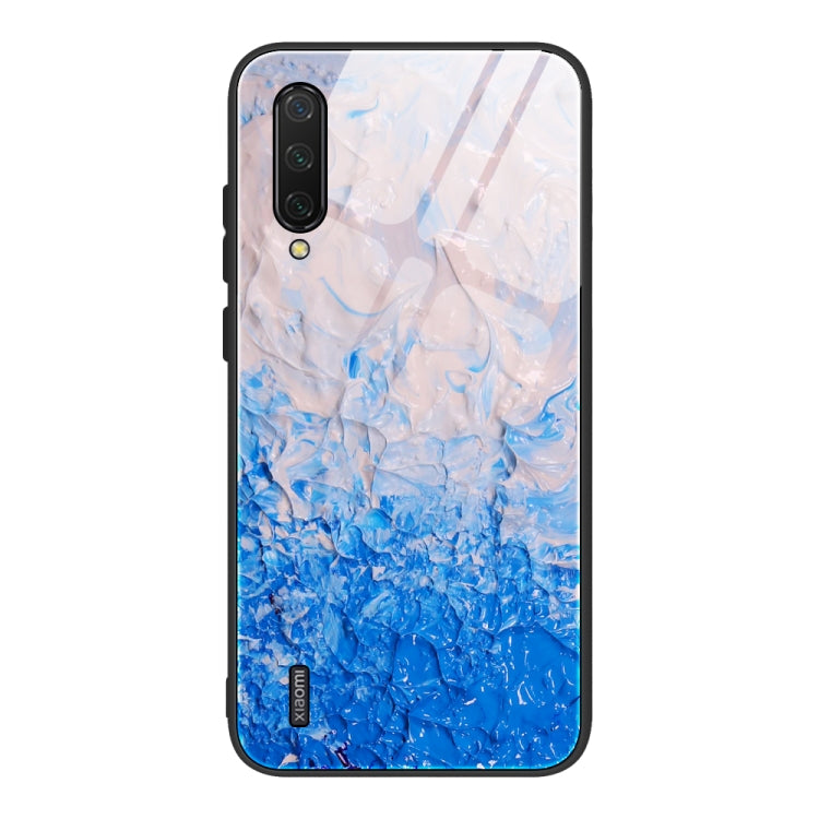 Marble Pattern Glass Protective Case, For Xiaomi Mi Note 10, For Xiaomi Mi CC9 / A3 Lite, For Xiaomi Redmi 9A