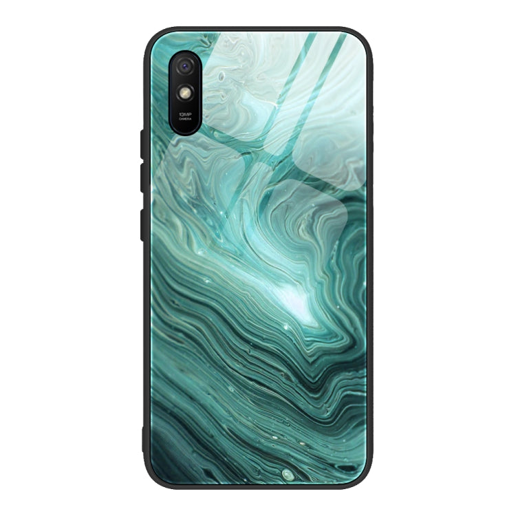 Marble Pattern Glass Protective Case, For Xiaomi Mi Note 10, For Xiaomi Mi CC9 / A3 Lite, For Xiaomi Redmi 9A