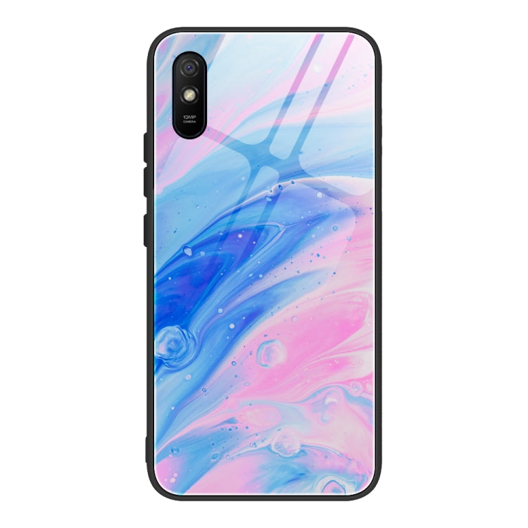 Marble Pattern Glass Protective Case, For Xiaomi Mi Note 10, For Xiaomi Mi CC9 / A3 Lite, For Xiaomi Redmi 9A