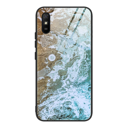 Marble Pattern Glass Protective Case, For Xiaomi Mi Note 10, For Xiaomi Mi CC9 / A3 Lite, For Xiaomi Redmi 9A