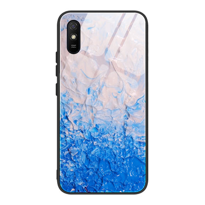 Marble Pattern Glass Protective Case, For Xiaomi Mi Note 10, For Xiaomi Mi CC9 / A3 Lite, For Xiaomi Redmi 9A