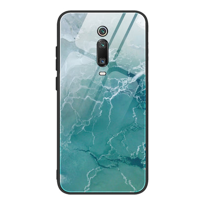 Marble Pattern Glass Protective Case, For Xiaomi Redmi K20 / K20 Pro / Mi 9T, For Xiaomi Redmi Note 9, For Xiaomi Redmi Note 9S / Note 9 Pro