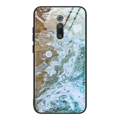 Marble Pattern Glass Protective Case, For Xiaomi Redmi K20 / K20 Pro / Mi 9T, For Xiaomi Redmi Note 9, For Xiaomi Redmi Note 9S / Note 9 Pro