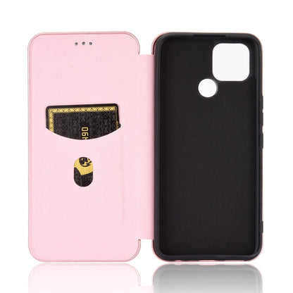 Carbon Fiber Texture Magnetic Horizontal Flip TPU + PC + PU Leather Case with Card Slot, For OPPO Realme V3, For Samsung Galaxy A42 5G, For Vivo Y20 / Y20i (Indian), For Xiaomi Poco X3 NFC