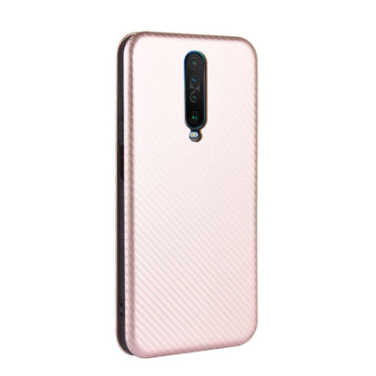 Carbon Fiber Texture Magnetic Horizontal Flip TPU + PC + PU Leather Case with Card Slot, For Xiaomi Redmi K30 Ultra