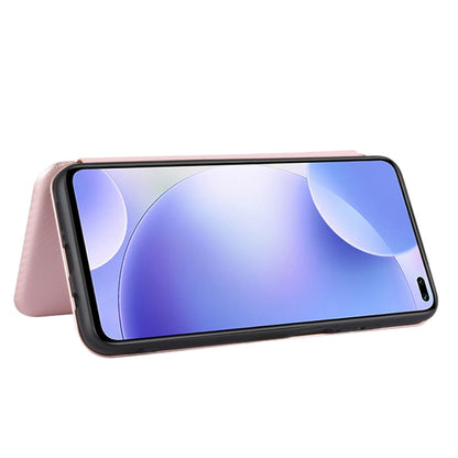 Carbon Fiber Texture Magnetic Horizontal Flip TPU + PC + PU Leather Case with Card Slot, For Xiaomi Redmi K30 Ultra