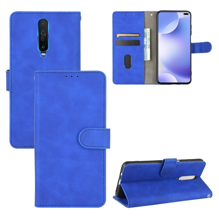 Solid Color Skin Feel Magnetic Buckle Horizontal Flip Calf Texture PU Leather Case with Holder & Card Slots & Wallet, For Xiaomi Poco X3 NFC, For Xiaomi Redmi K30 Ultra