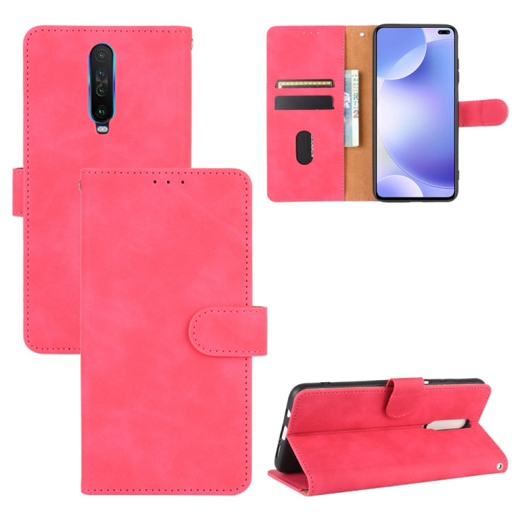 Solid Color Skin Feel Magnetic Buckle Horizontal Flip Calf Texture PU Leather Case with Holder & Card Slots & Wallet, For Xiaomi Poco X3 NFC, For Xiaomi Redmi K30 Ultra
