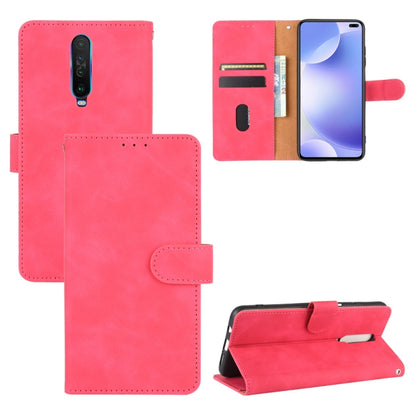 Solid Color Skin Feel Magnetic Buckle Horizontal Flip Calf Texture PU Leather Case with Holder & Card Slots & Wallet, For Xiaomi Poco X3 NFC, For Xiaomi Redmi K30 Ultra
