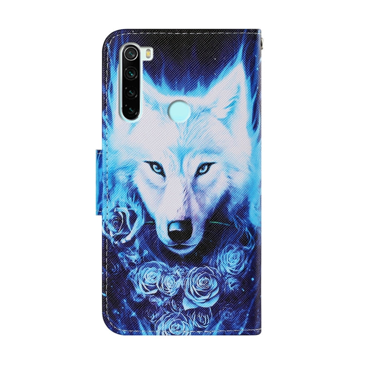 Coloured Drawing Pattern Horizontal Flip PU Leather Case with Holder & Card Slots & Wallet & Lanyard, For Xiaomi Redmi Note 8