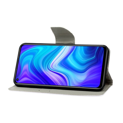 Coloured Drawing Pattern Horizontal Flip PU Leather Case with Holder & Card Slots & Wallet & Lanyard, For Xiaomi Redmi Note 9