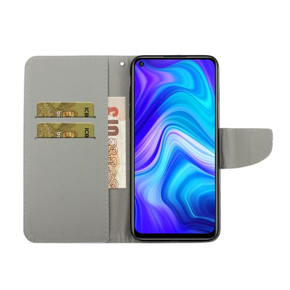 Coloured Drawing Pattern Horizontal Flip PU Leather Case with Holder & Card Slots & Wallet & Lanyard, For Xiaomi Redmi Note 9