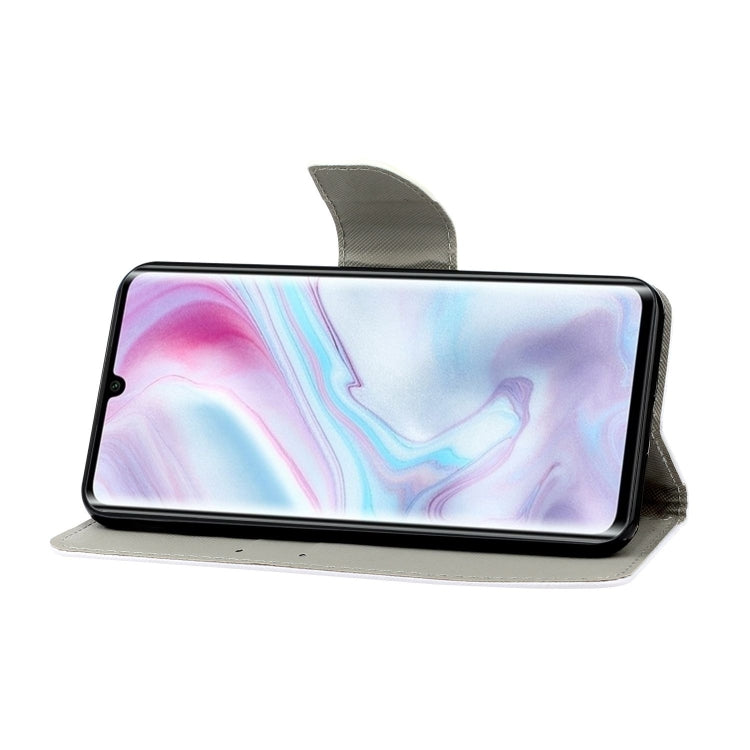 Coloured Drawing Pattern Horizontal Flip PU Leather Case with Holder & Card Slots & Wallet & Lanyard, For Xiaomi Note 10 Lite / Note 10 Pro