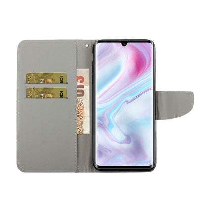 Coloured Drawing Pattern Horizontal Flip PU Leather Case with Holder & Card Slots & Wallet & Lanyard, For Xiaomi Note 10 Lite / Note 10 Pro