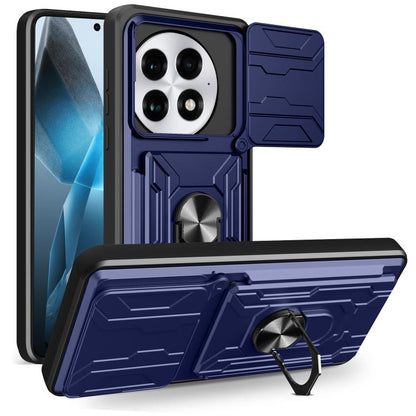 Sliding Camshield TPU+PC Phone Case with Card Slot, For OnePlus 15 5G, For OnePlus 13R 5G, For OnePlus 13 5G