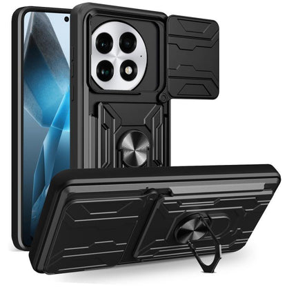 Sliding Camshield TPU+PC Phone Case with Card Slot, For OnePlus 15 5G, For OnePlus 13R 5G, For OnePlus 13 5G