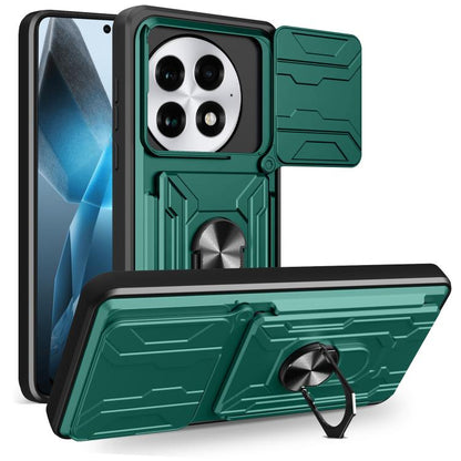 Sliding Camshield TPU+PC Phone Case with Card Slot, For OnePlus 15 5G, For OnePlus 13R 5G, For OnePlus 13 5G