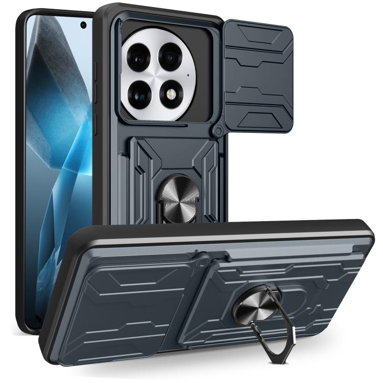Sliding Camshield TPU+PC Phone Case with Card Slot, For OnePlus 15 5G, For OnePlus 13R 5G, For OnePlus 13 5G