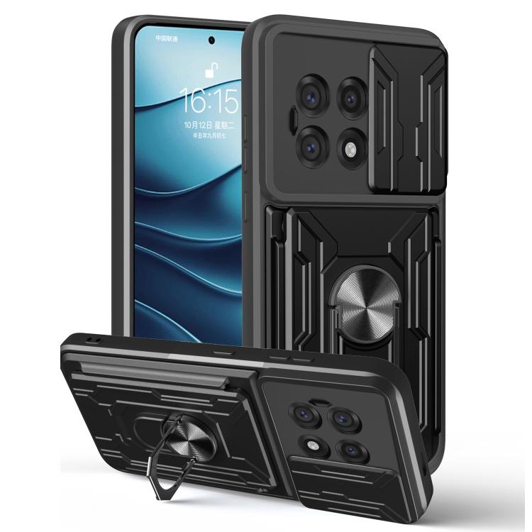 Sliding Camshield TPU+PC Phone Case with Card Slot, For OnePlus 15 5G, For OnePlus 13R 5G, For OnePlus 13 5G