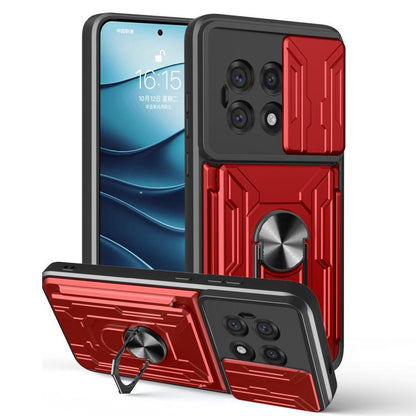 Sliding Camshield TPU+PC Phone Case with Card Slot, For OnePlus 15 5G, For OnePlus 13R 5G, For OnePlus 13 5G